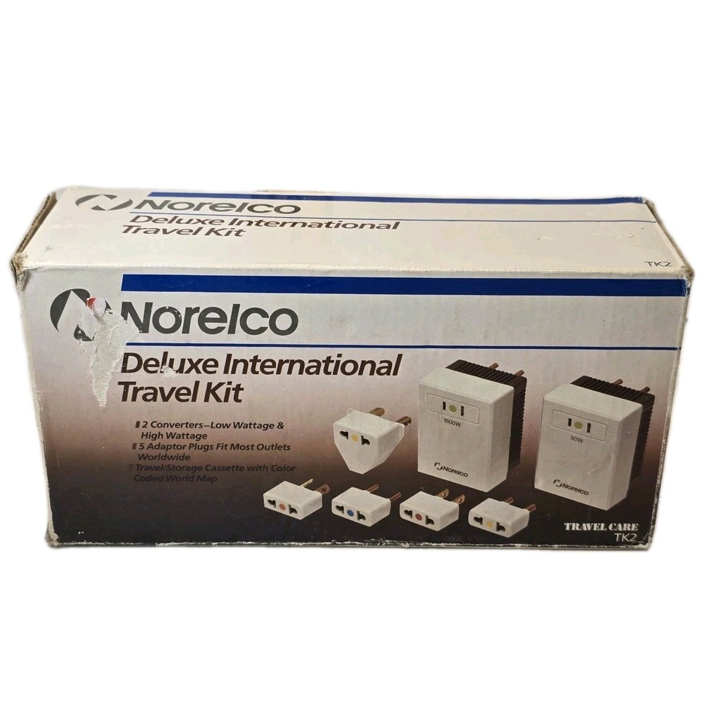 Genuine Norelco  Deluxe International Travel‎ Kit Converters & Adaptor Plugs